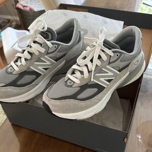 New Balance Gray and White Athletic Shoes